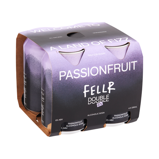 Fellr Double Alcoholic Soda Passionfruit 330ml