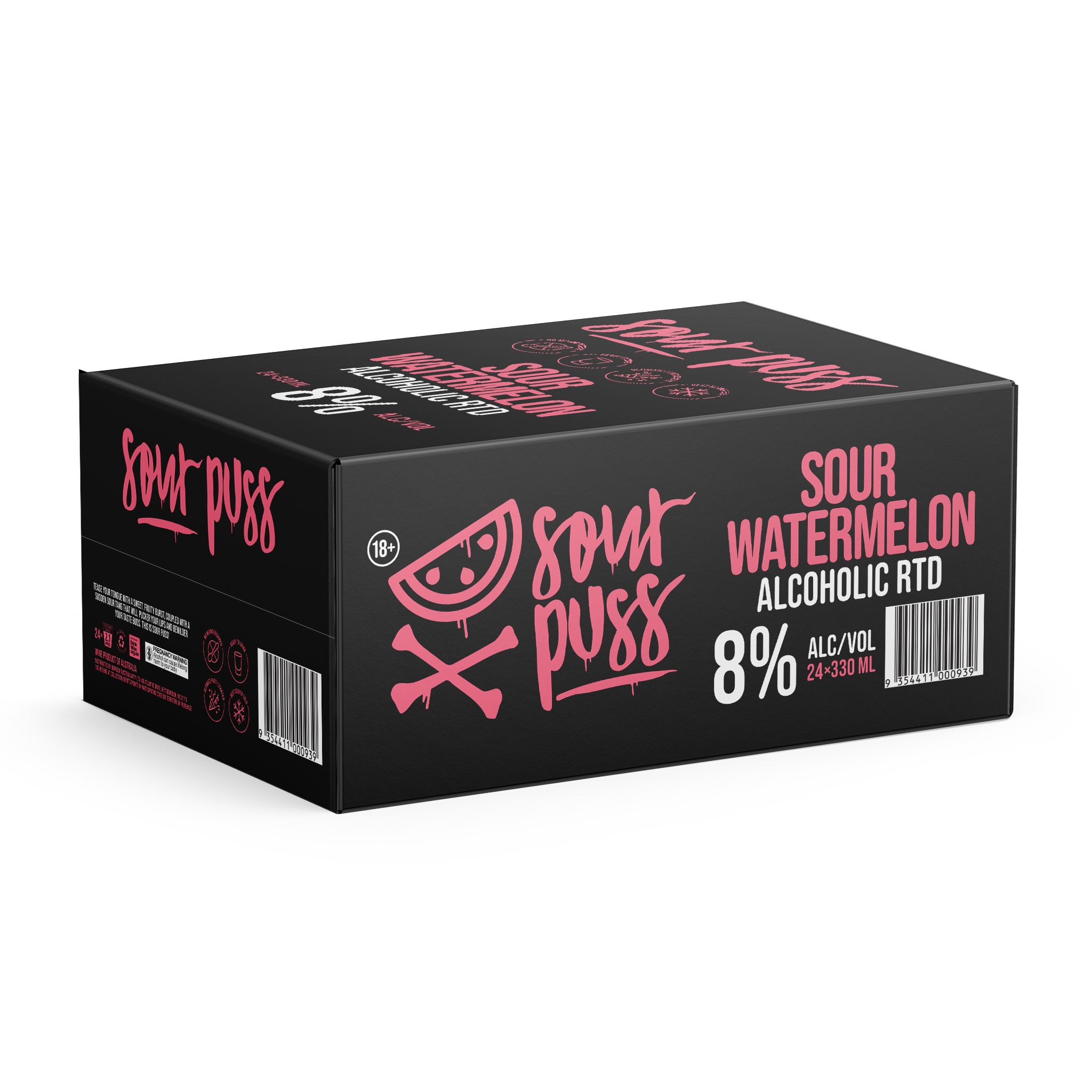 Sour Puss Watermelon Rtd 330ml