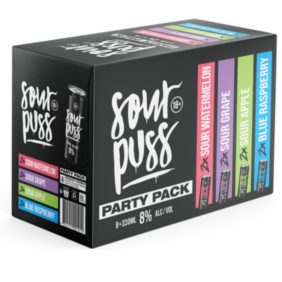 Sour Puss Mixed 8 Pack 330ml