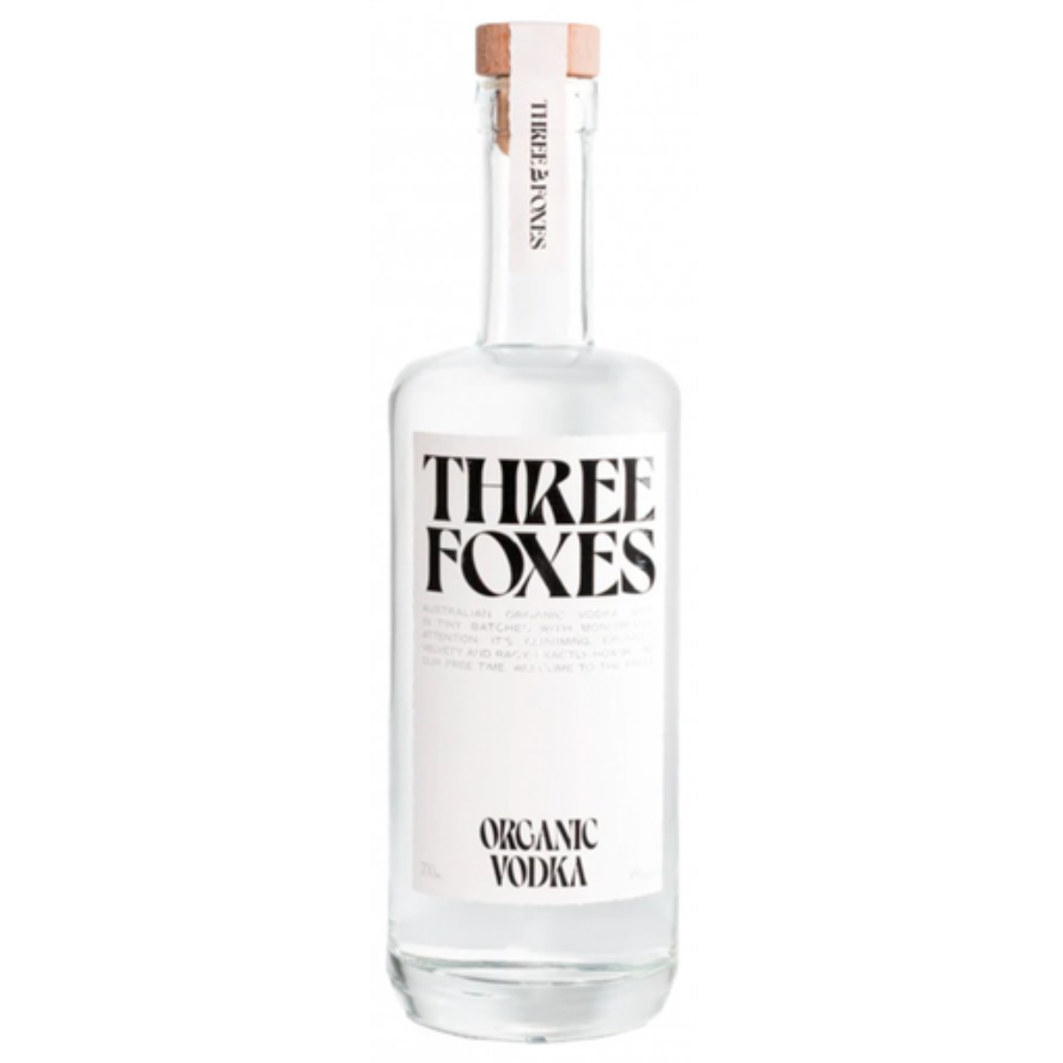 Three Foxes Organic Vodka 700ml