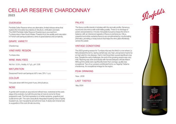 Penfolds Cellar Reserve Chardonnay 750ml
