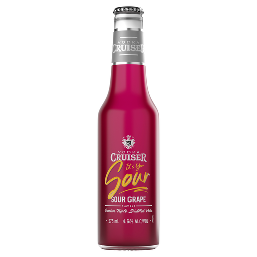 Vodka Cruiser Sour Grape 4.6% 275ml