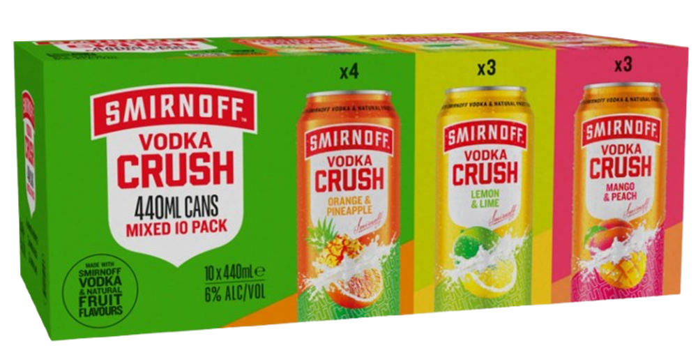 Smirnoff Crush Mixed Pack 440ml