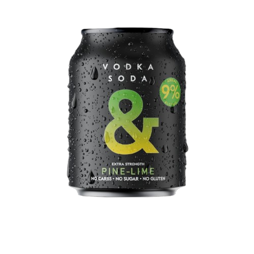 Ampersand Vodka Soda Pine Lime 9% 250ml