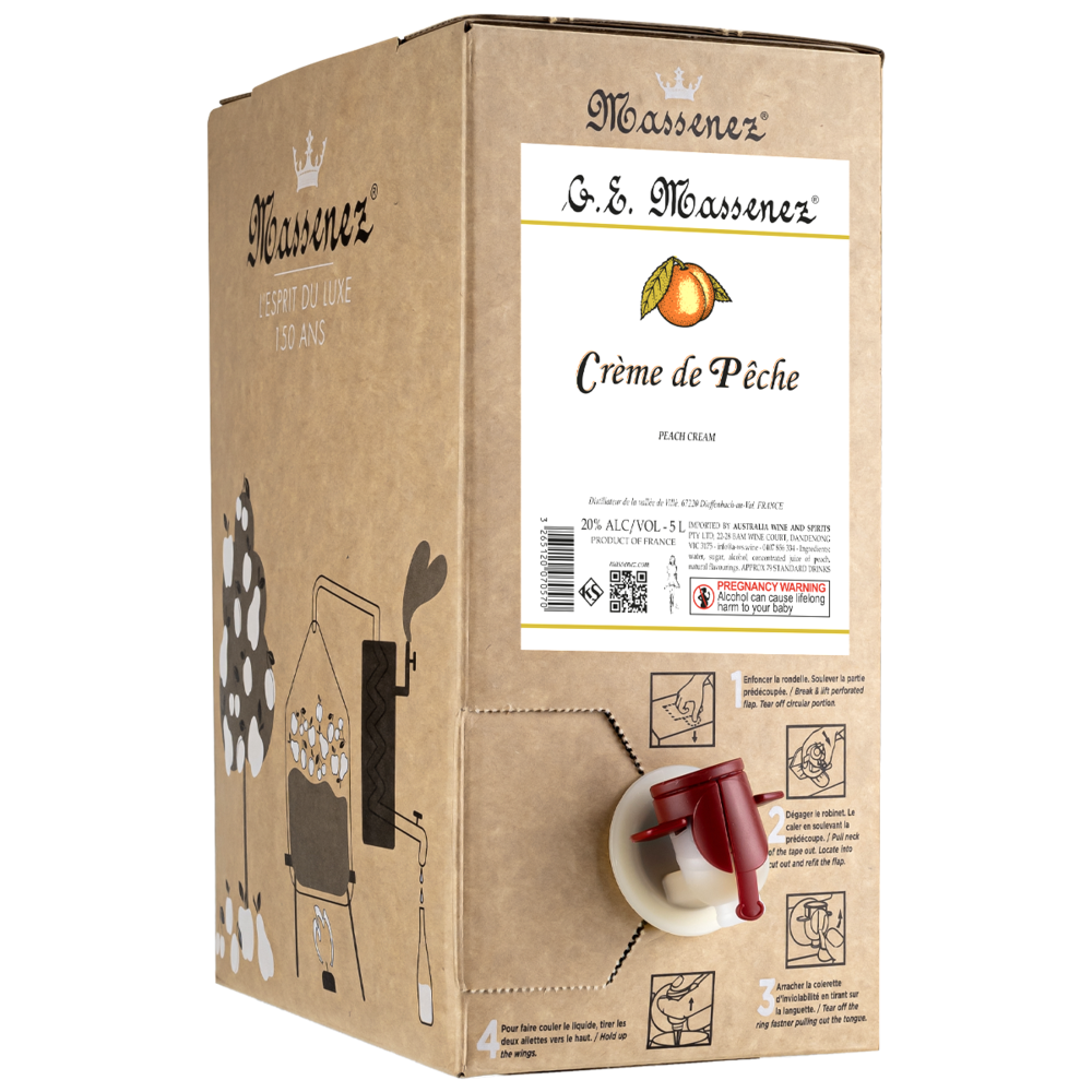 Massenez Peach Liqueur Bulk 5Lt