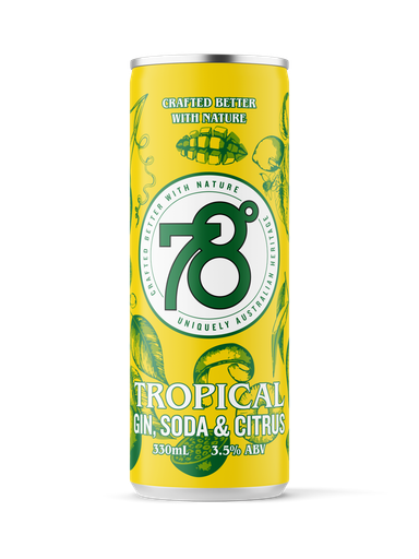 78 Degrees Tropical Gin & Soda 330ml