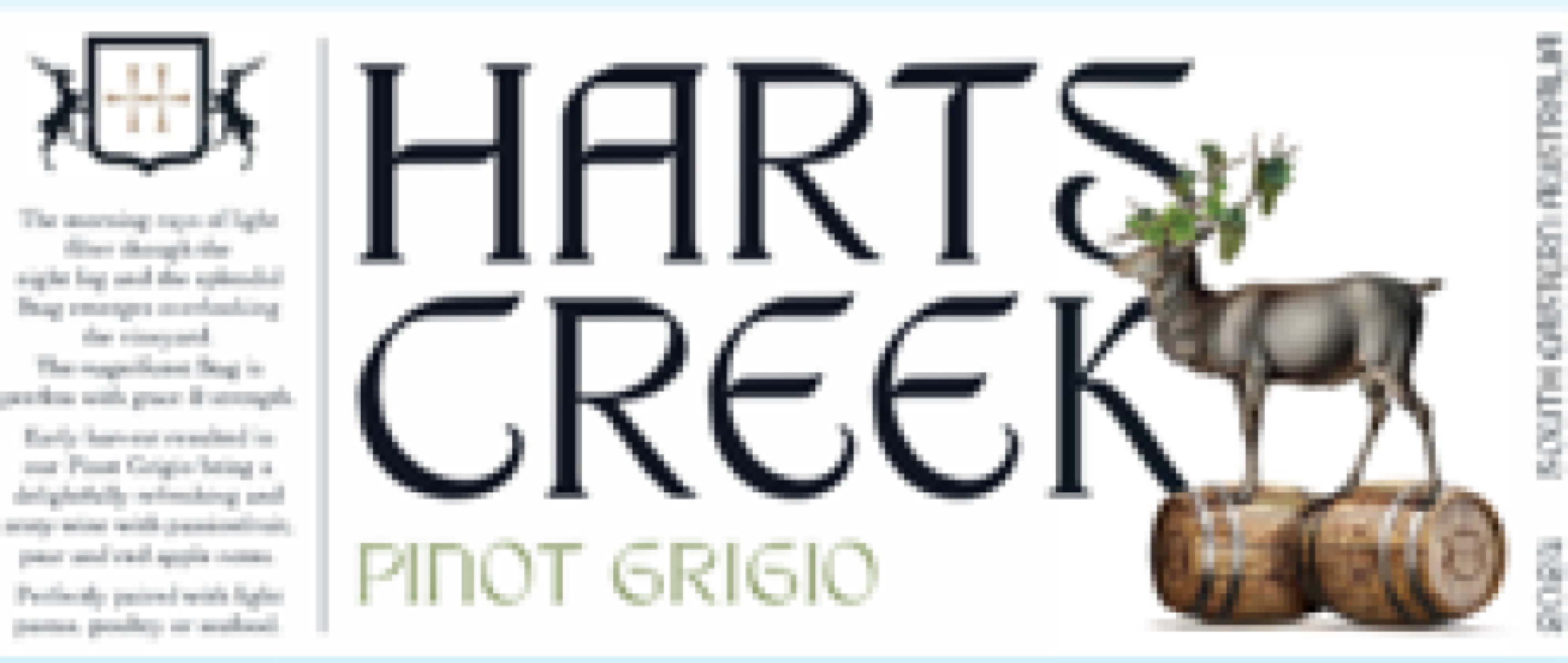 North Eastern Victoria Harts Creek Pinot Grigio 750ml