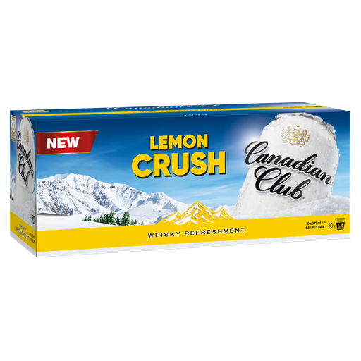Canadian Club Canadian Club Lemon Crush 4.8% Can 3x10x375ml