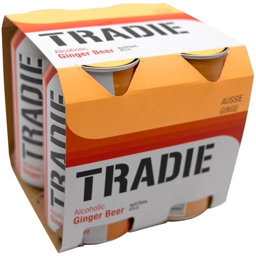Tradie Aloholic Ginger Beer 375ml