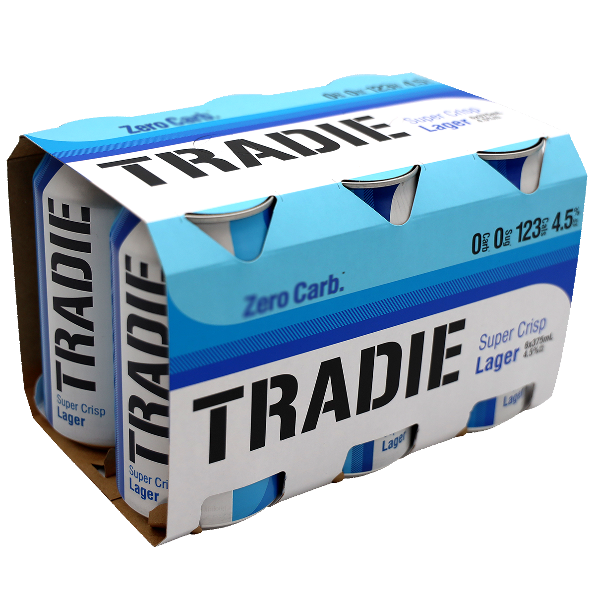 Tradie Zero Carb Full Strength Lager 375ml