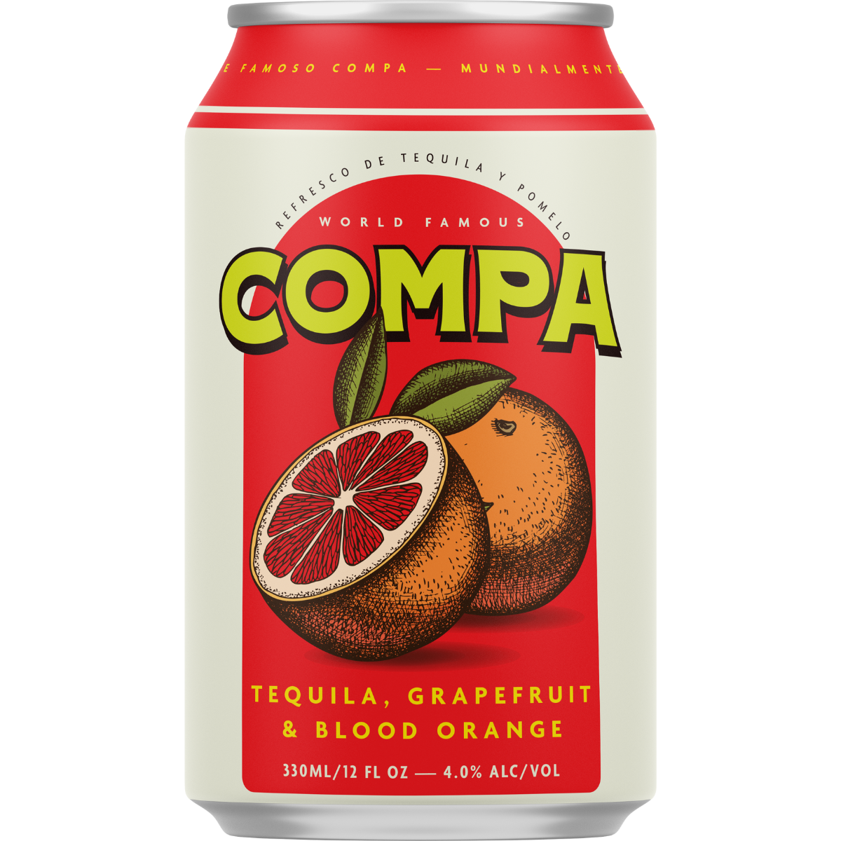 Compa Tequila Grapefruit & Blood Orange 4% 330ml
