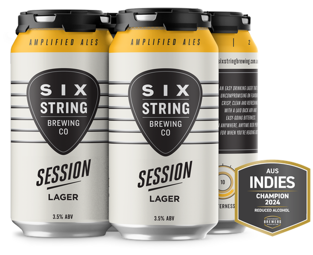 Six String Session Lager 375ml