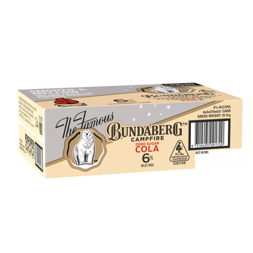 Bundaberg Campfire Bourbon Barrel Zero Sugar Cola 330ml