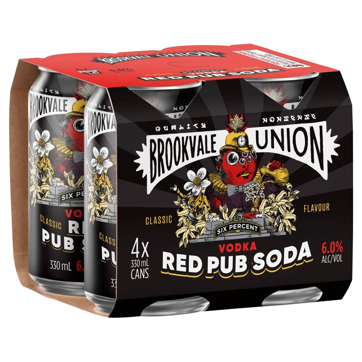 Brookvale Union Red Pub Soda 330ml