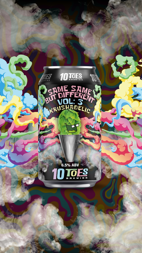 10 Toes Same Same But Different Vol 3 Hazy Ipa 375ml