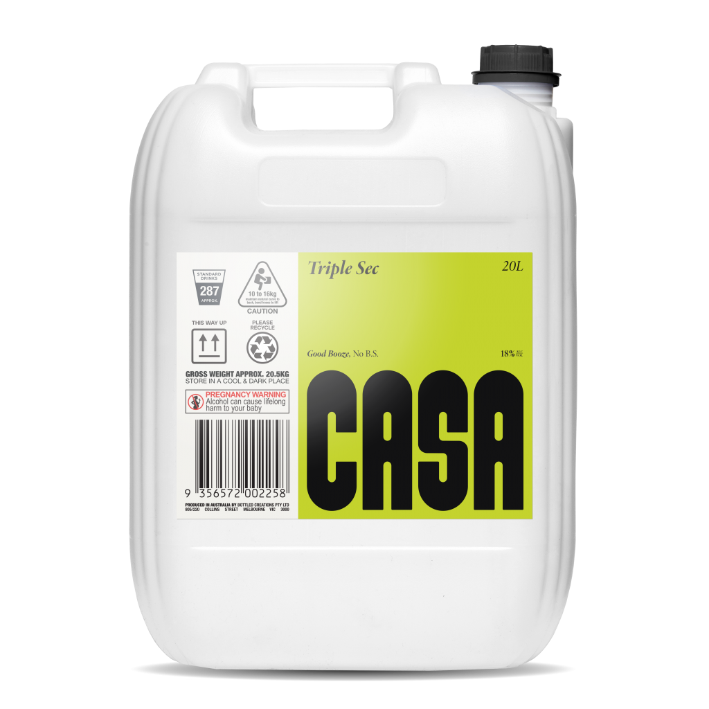 Casa Spirits Triple Sec Liqueur 20Lt