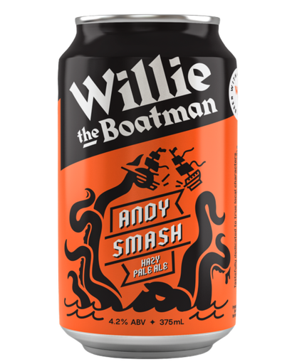 Willie the Boatman Andy Smash Hazy Pale Ale 16x 375ml