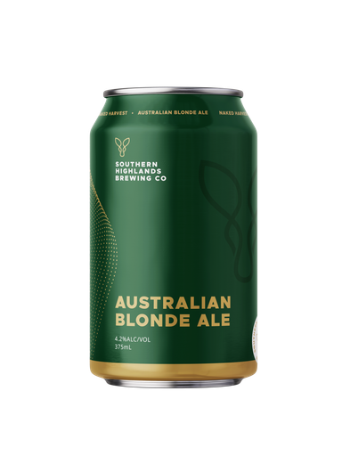 Southern Highlands Brewing Co Naked Harvest Australian Blonde Ale 24x 375ml