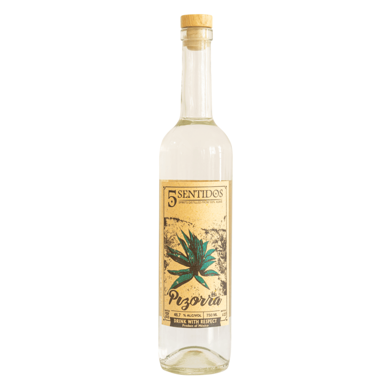 5 Sentidos Mezcal Glass Aged Pizorra 750ml