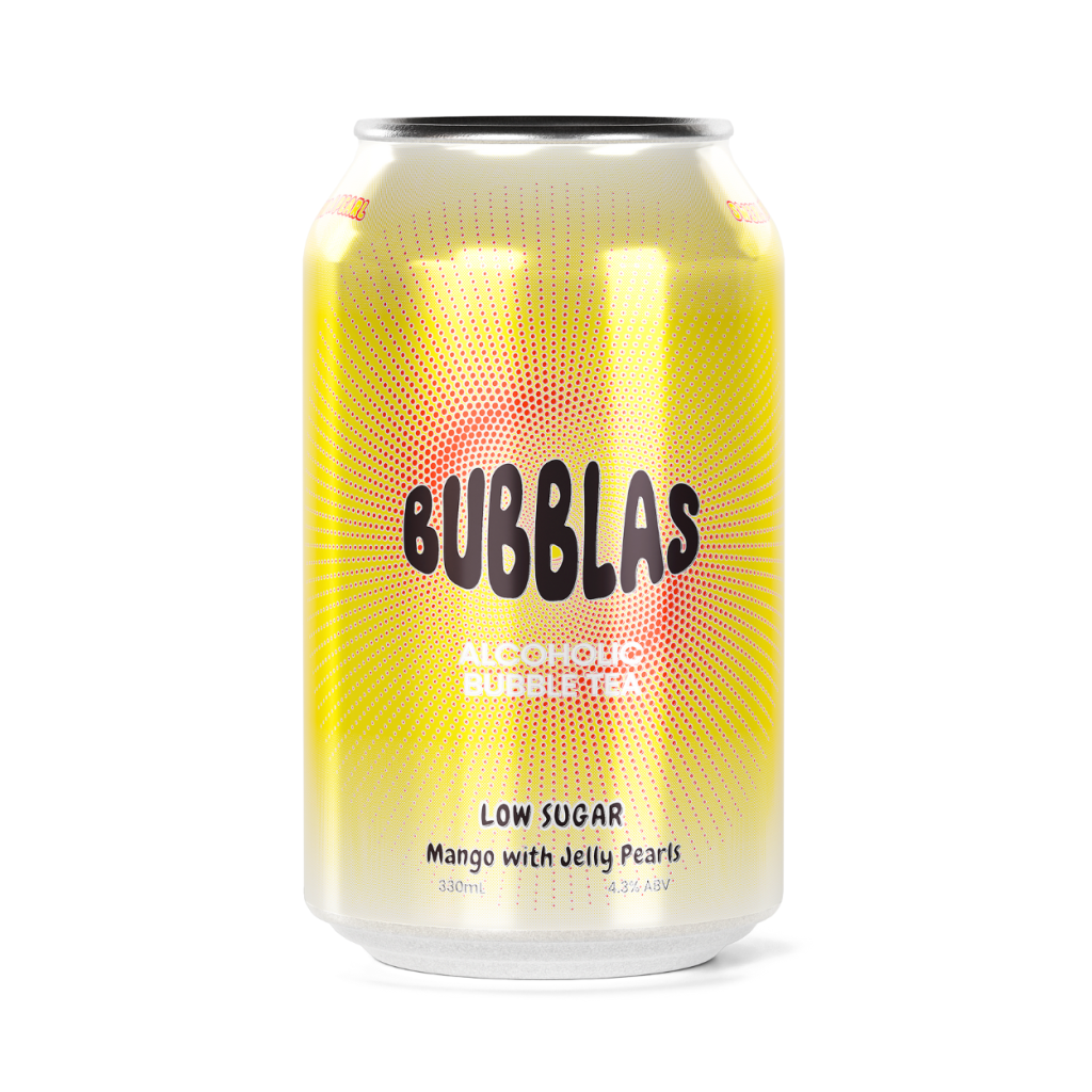 Bubblas Mango Bubble Tea 330ml