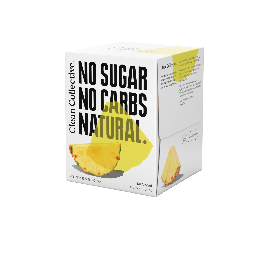 Clean Collective Pineapple With Vodka 4x250ml