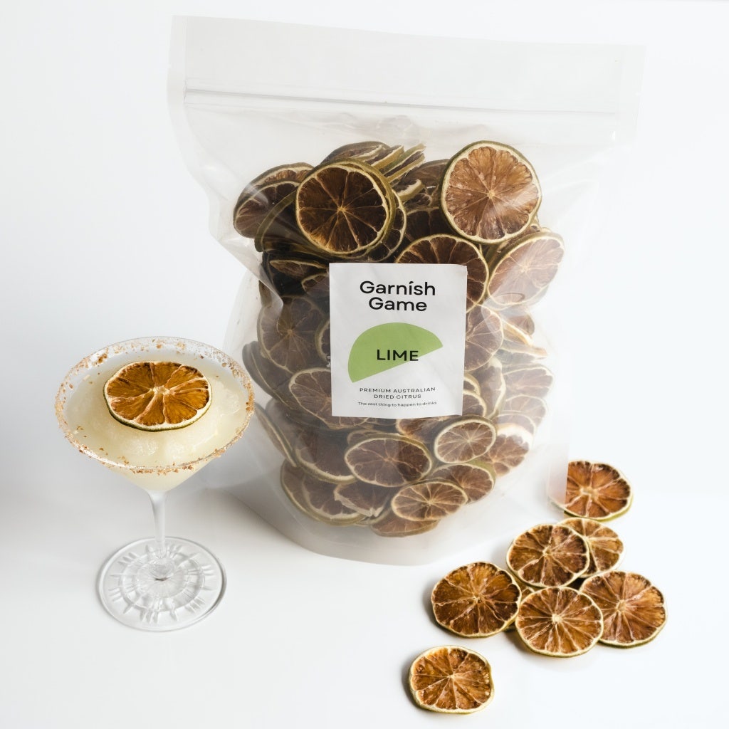 Garnish Game Lime Dehydrated Citrus Slice Garnishes 500 Gm