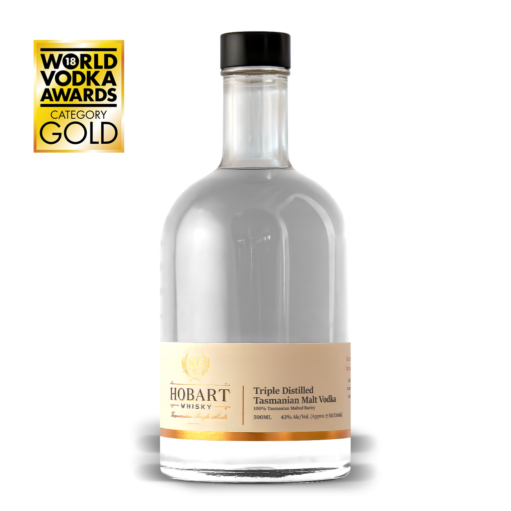 Hobart Whisky Triple Distilled Tasmanian Malt Vodka 500ml