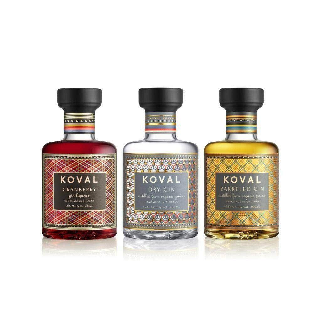 Koval Gin Gift 3 Pack 200ml