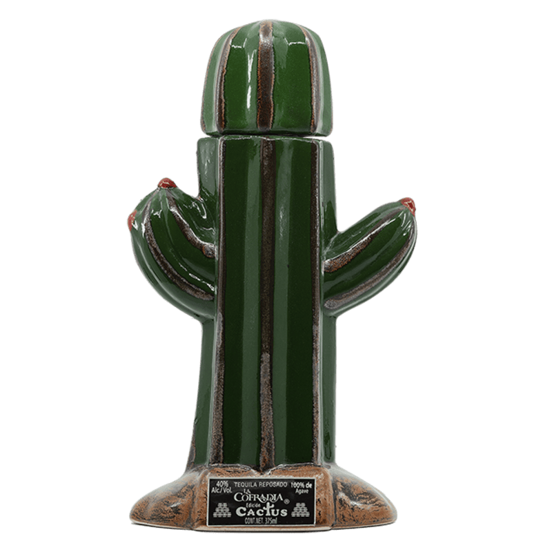 La Cofradia Ceramic Reposado Cactus Tequila 375ml