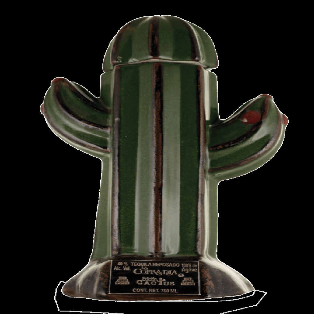 La Cofradia Ceramic Reposado Cactus Tequila 750ml