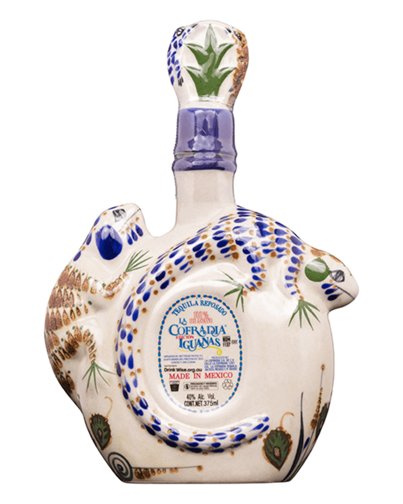 La Cofradia Ceramic Reposado Iguana Tequila 375ml