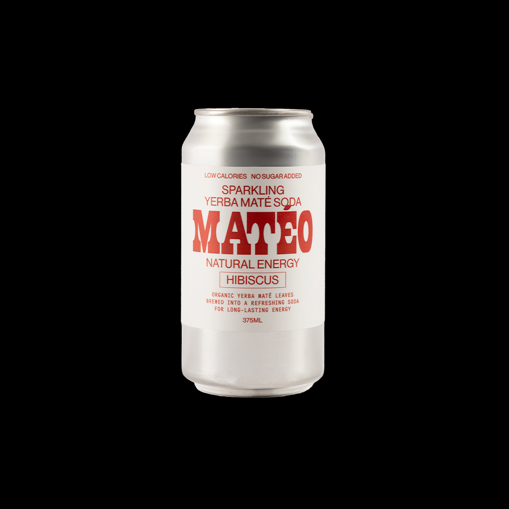 Matéo Soda Yerba Mate - Hibiscus 375ml