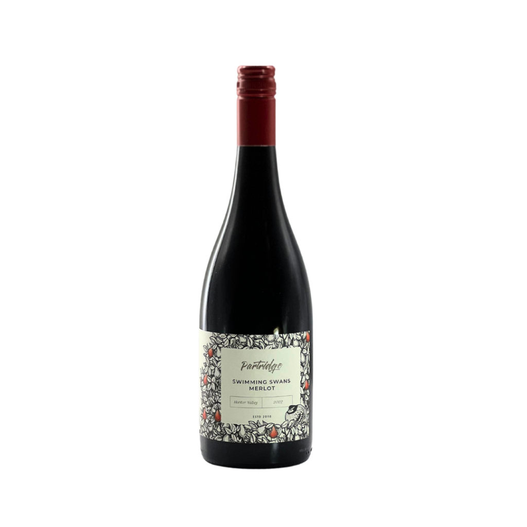 Partridge Wines 2022 Hunter Valley Swimming Swans Merlot 750ml