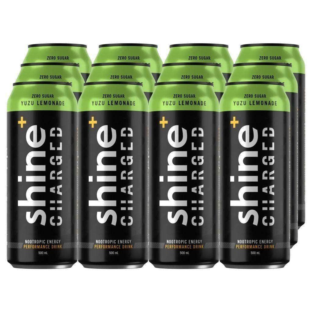 Shine+ Shine Charged Yuzu Lemonade 500ml