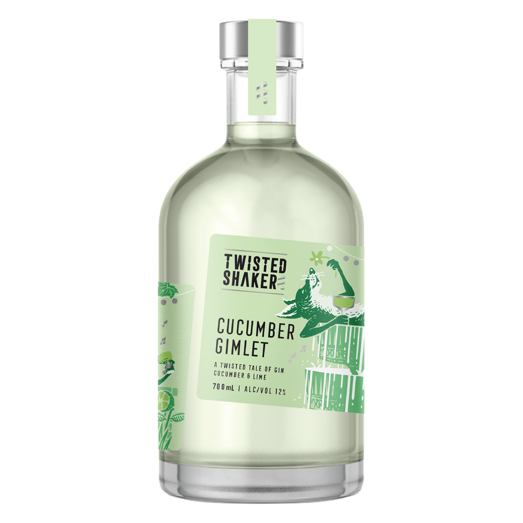 Twisted Shaker Cucumber Gimlet Pre Batched Cocktail 700ml