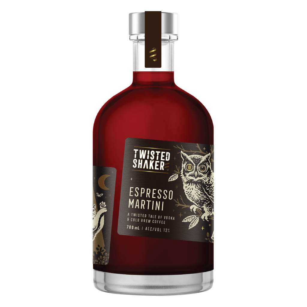 Twisted Shaker Espresso Martini Pre Batched Cocktail 700ml