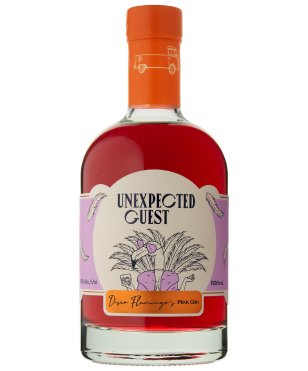 Unexpected Guest Disco Flamingo's Pink Gin 500ml
