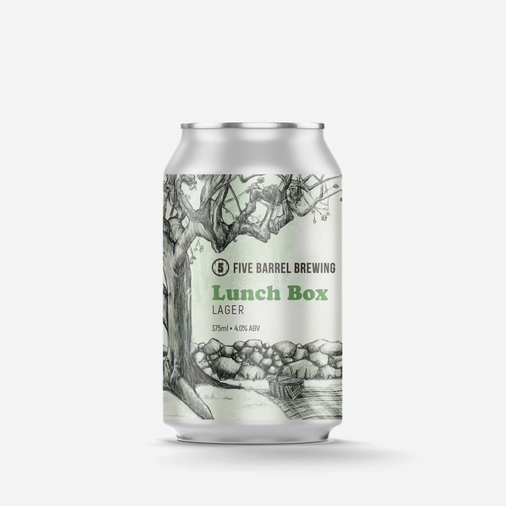Five Barrel Brewing Lunchbox Lager 375ml