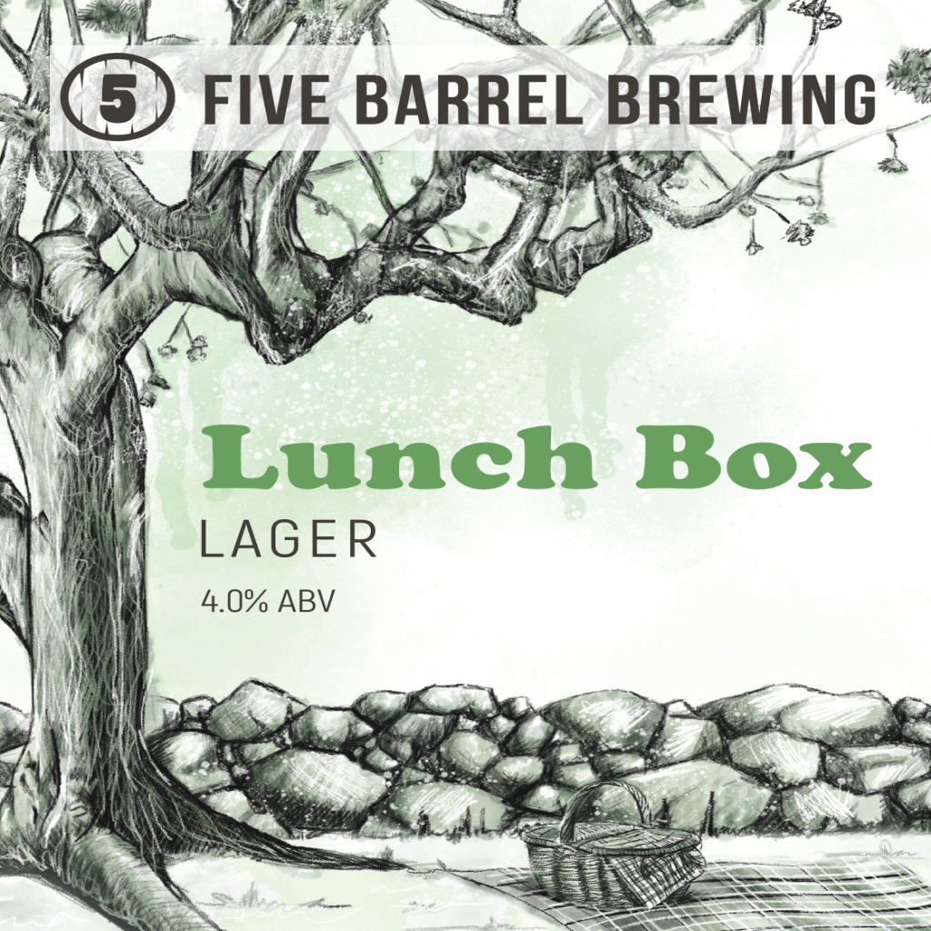 Five Barrel Brewing Lunchbox Lager 50l Keg