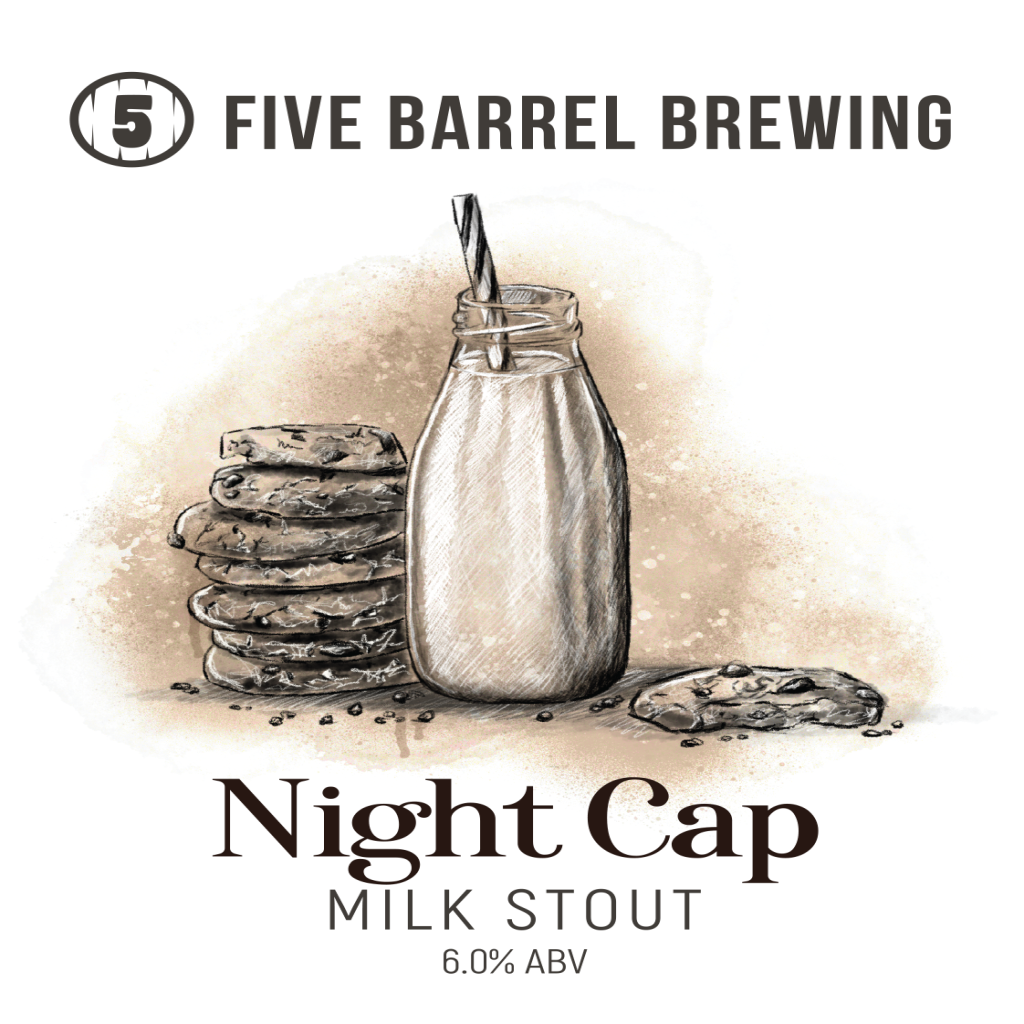 Five Barrel Brewing Night Cap Milk Stout 50l Keg
