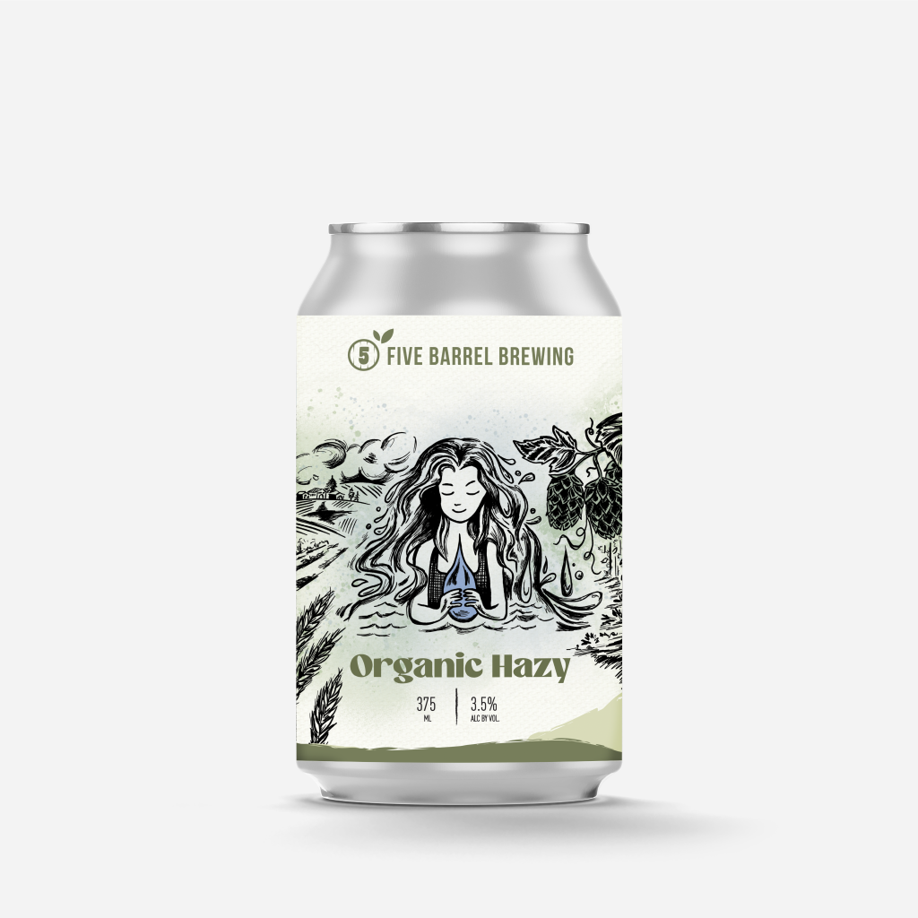 Five Barrel Brewing Organic Hazy Mid 375ml