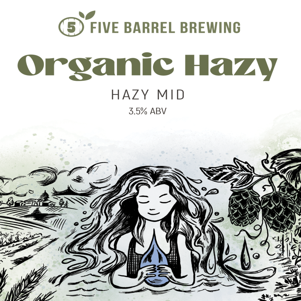 Five Barrel Brewing Organic Hazy Mid 50l Keg