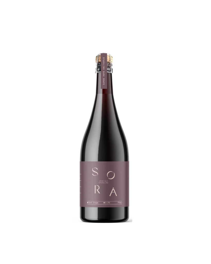 Sora Sparkling Dark Grape Juice 750ml