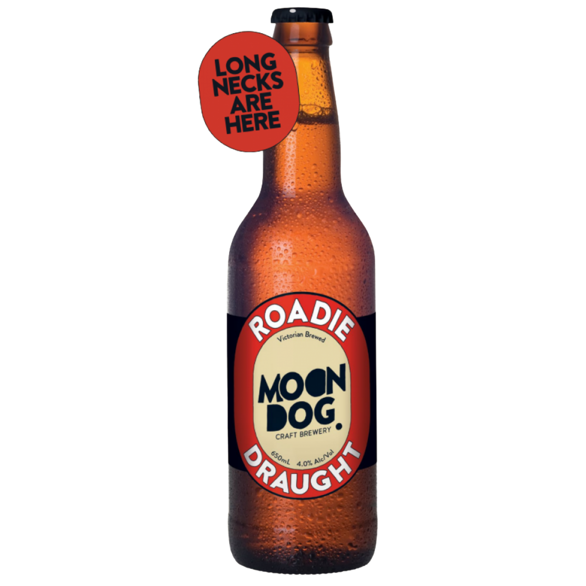 Moon Dog Roadie Draught Longneck 650ml