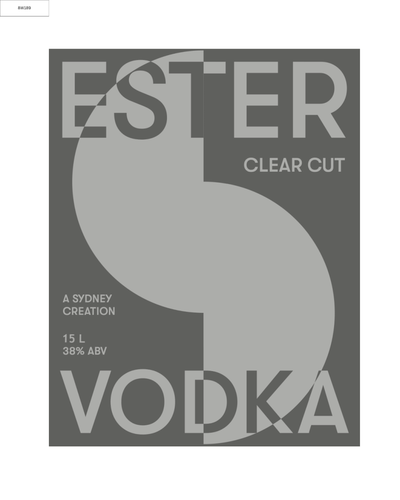 Ester Clear Cut Vodka - 15l