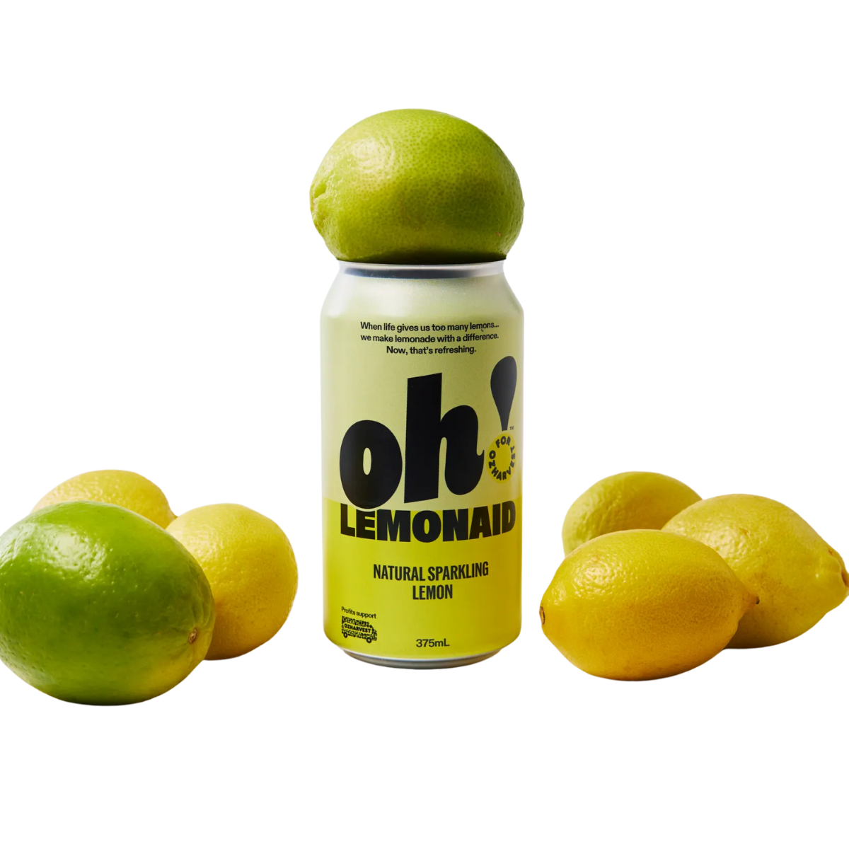 Oh! Natural Sparkling LemonAid - Original 375ml