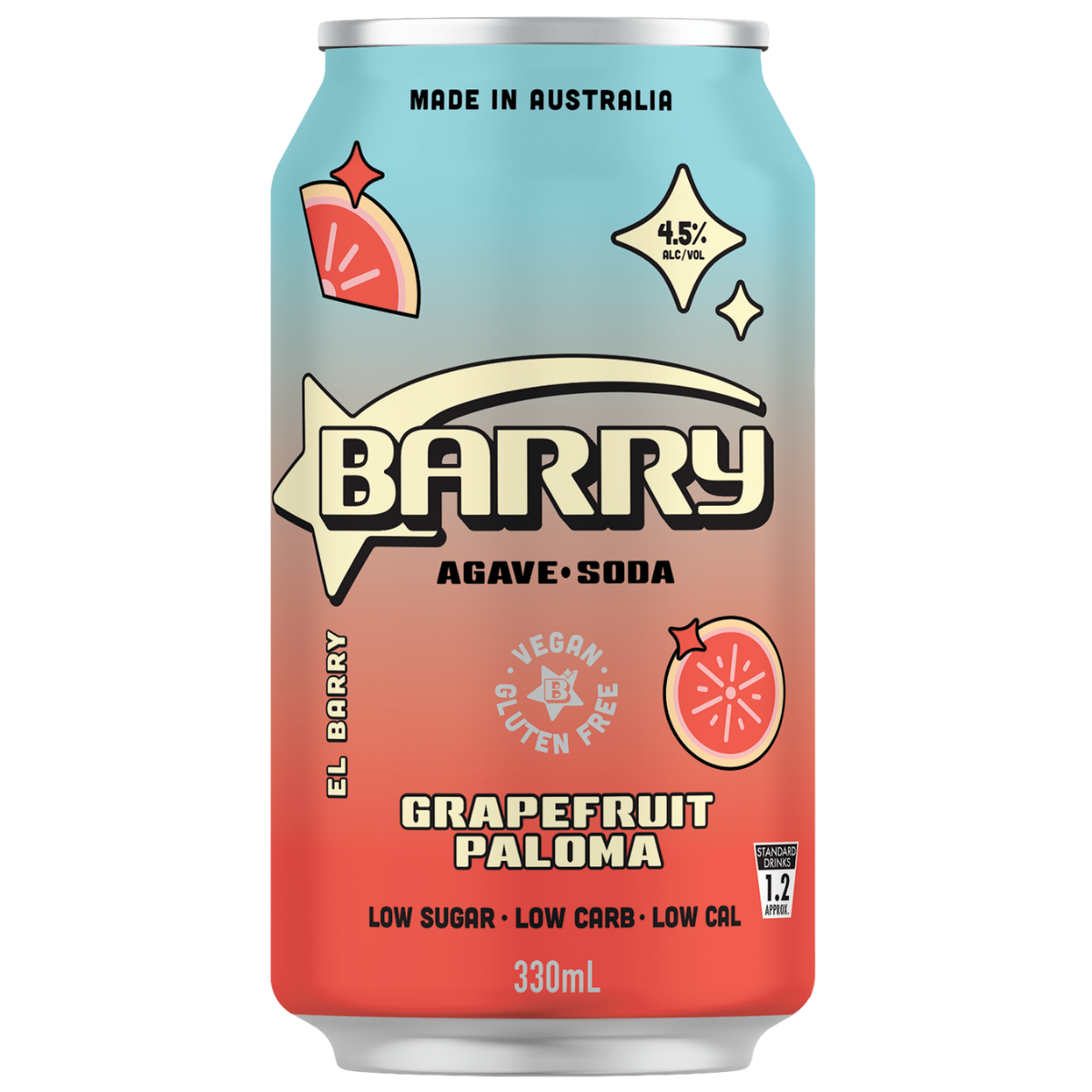 Barry Ruby Grapefruit Paloma 330ml