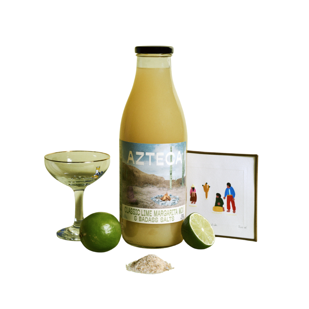 Azteca Classic Lime Margarita Mix + Badass Salt 1000ml