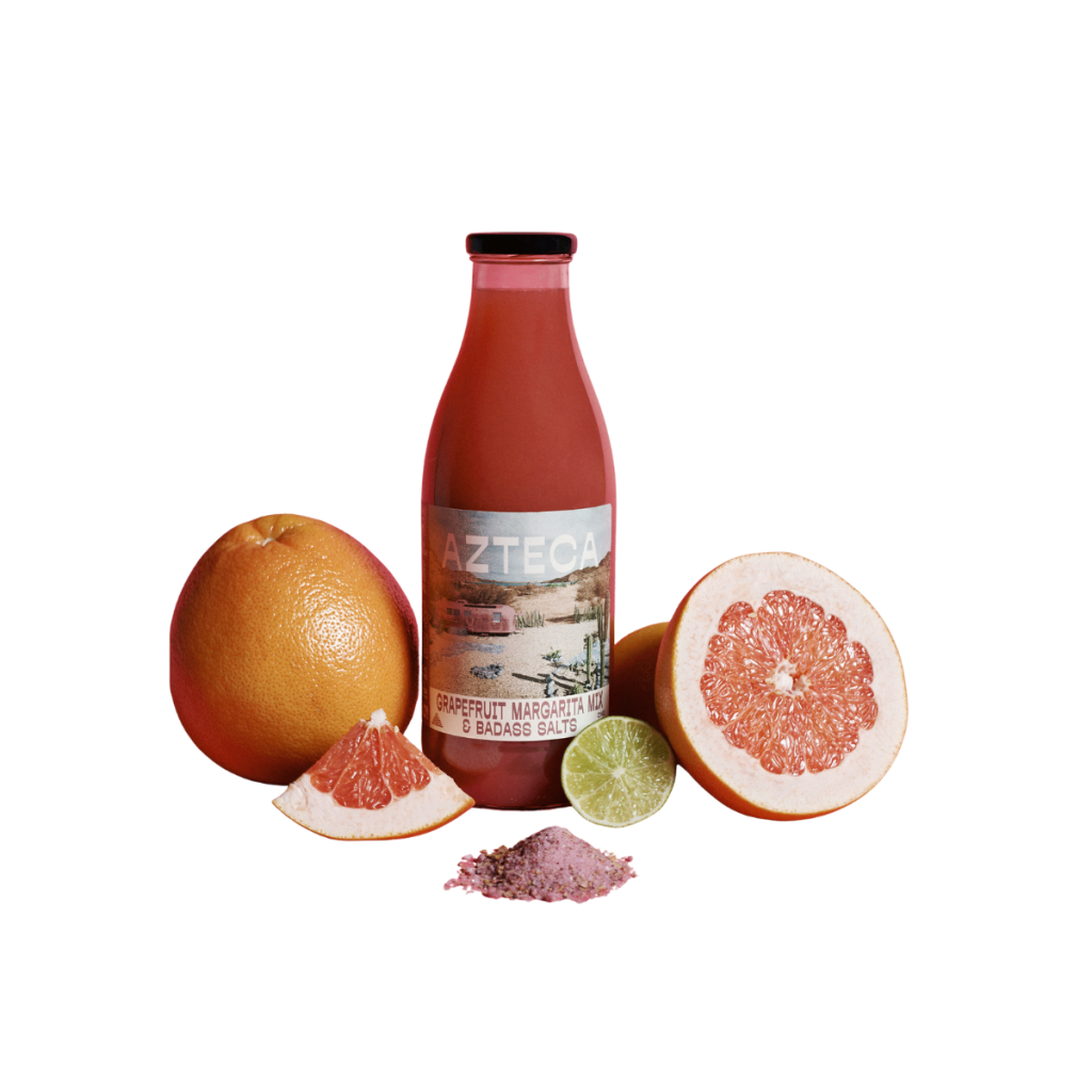 Azteca Grapefruit & Hibiscus Margarita Mix + Badass Salt