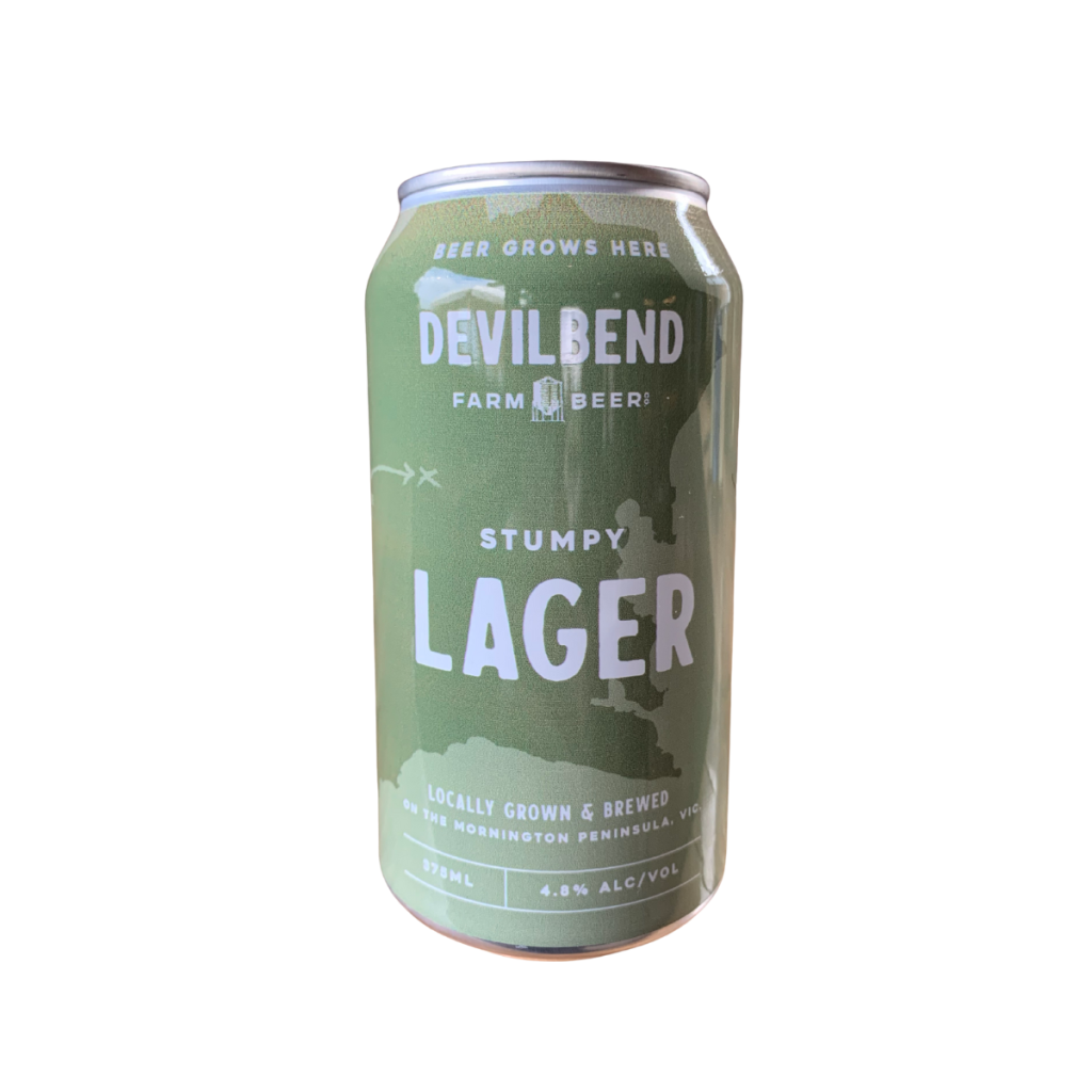 Devilbend Farm Beer Co Stumpy Lager 375ml